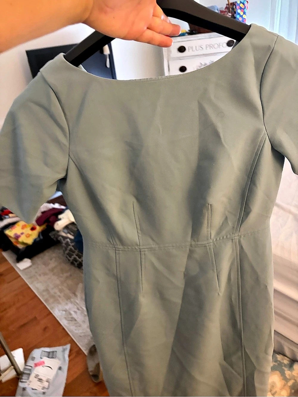 Ann Taylor Green Mini Dress Size 6